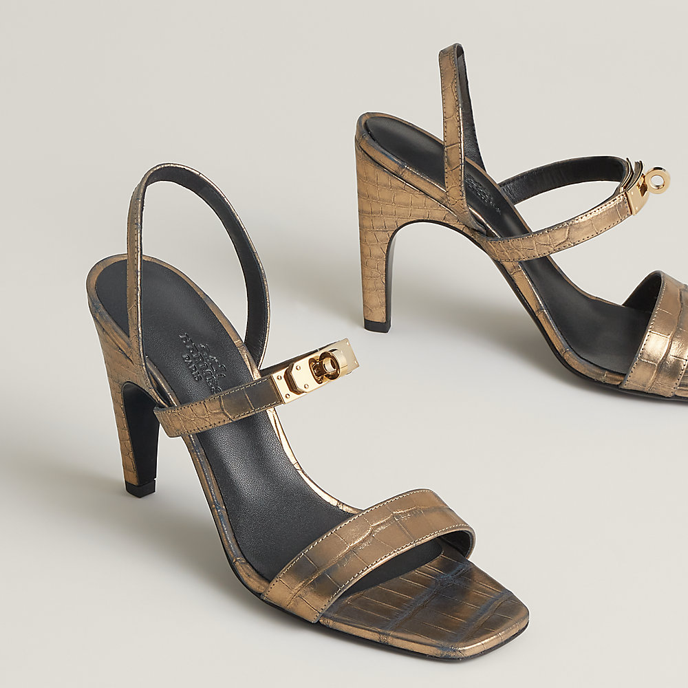 Glamour 95 sandal - Brown | Hermès USA